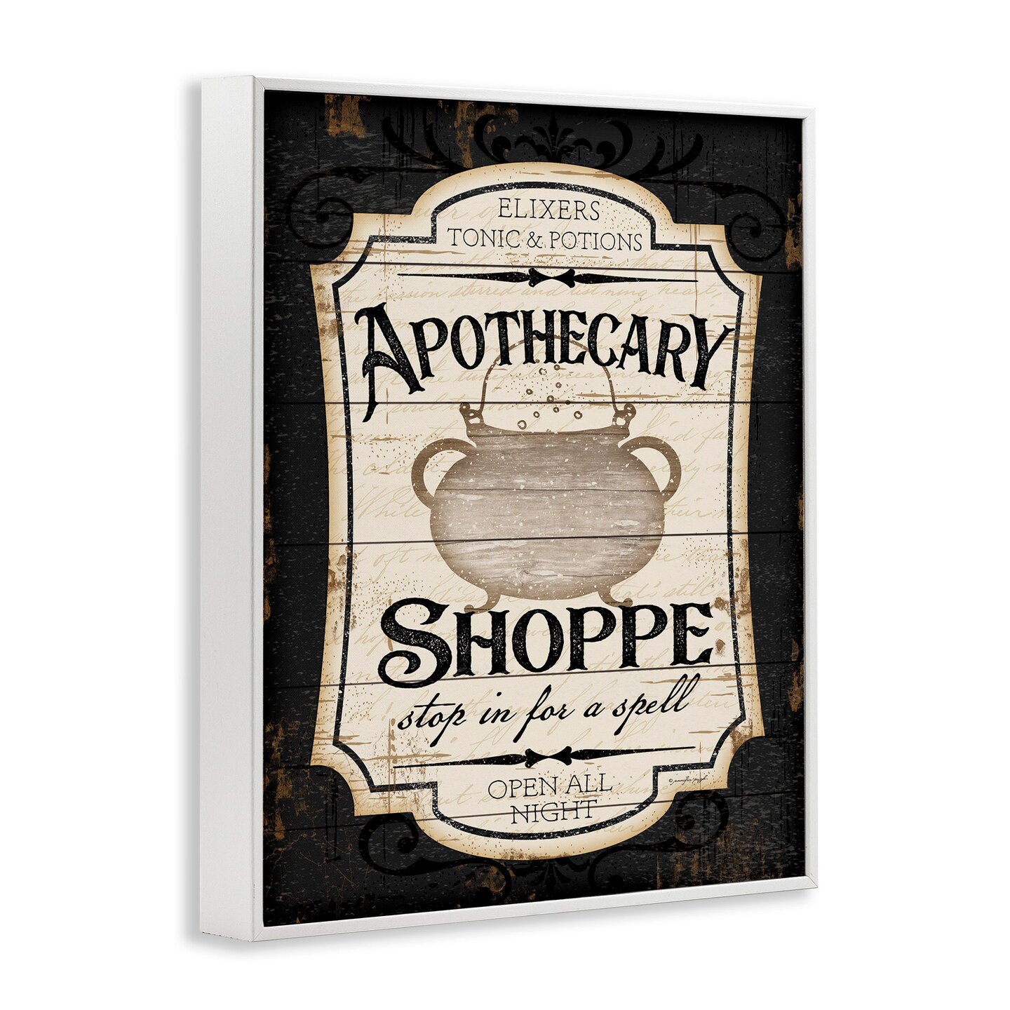 Stupell Industries Apothecary Shoppe Spooky Sign Framed Giclee Art