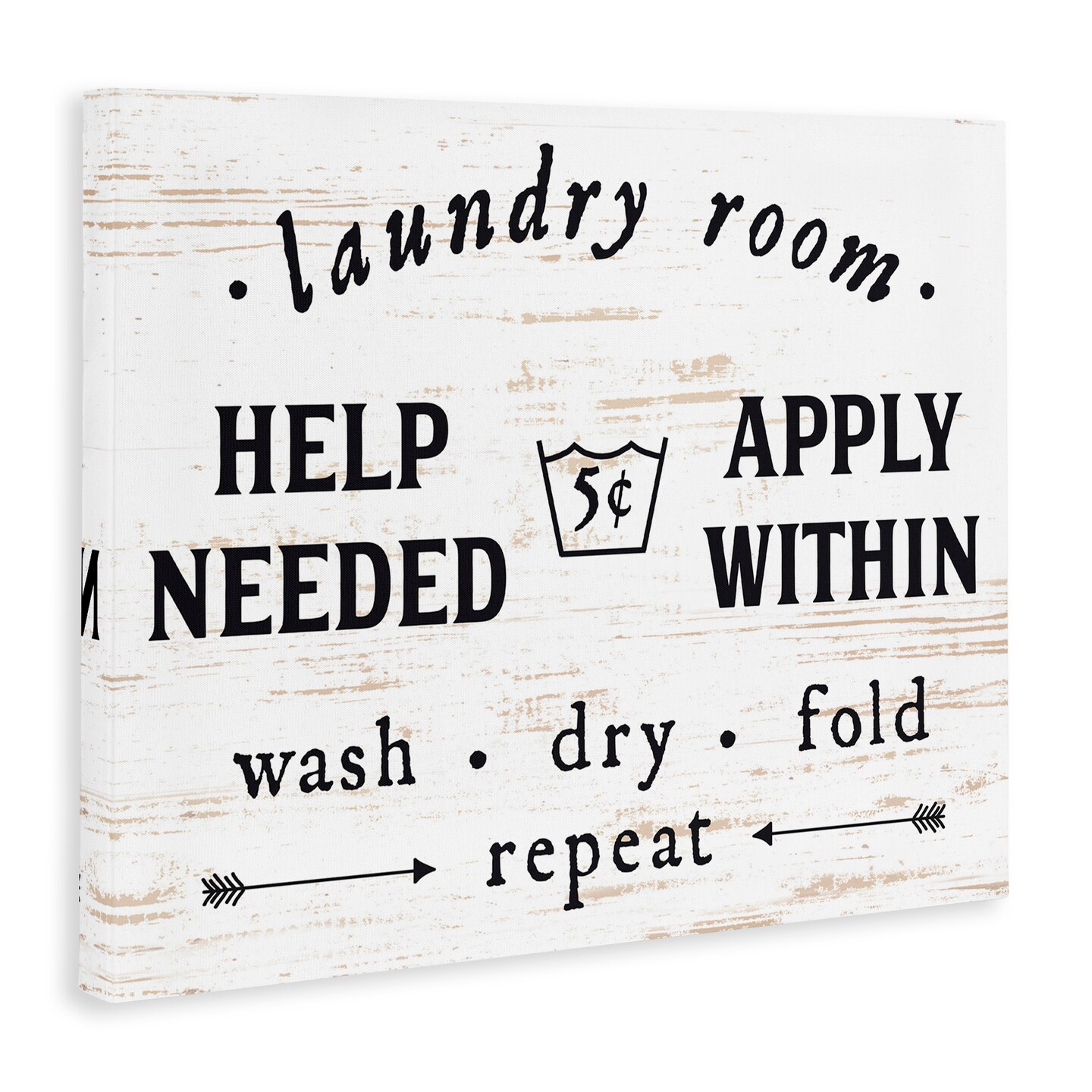 Stupell Industries Laundry Room Help Needed Canvas Wall Art