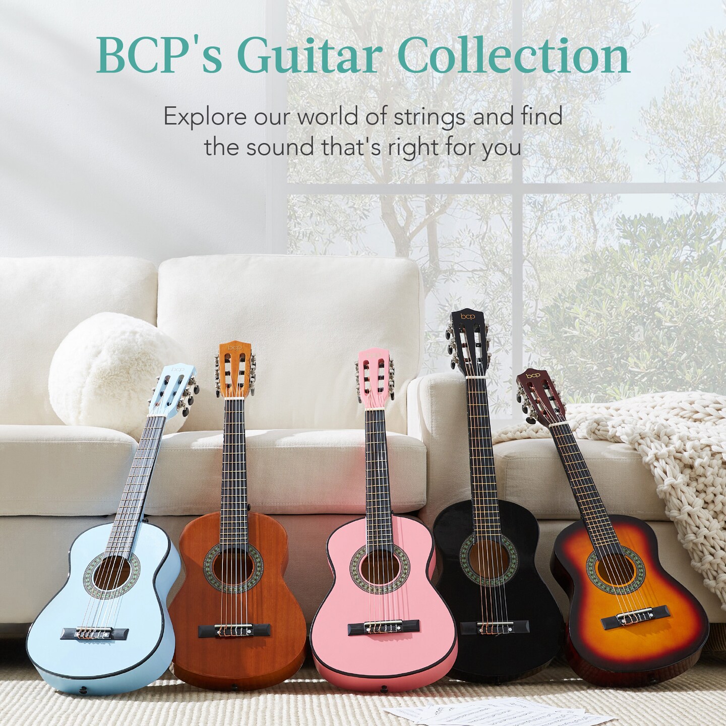 Best Choice Products 30in Kids Acoustic Guitar Beginner Starter Kit with Strap, Case, Strings