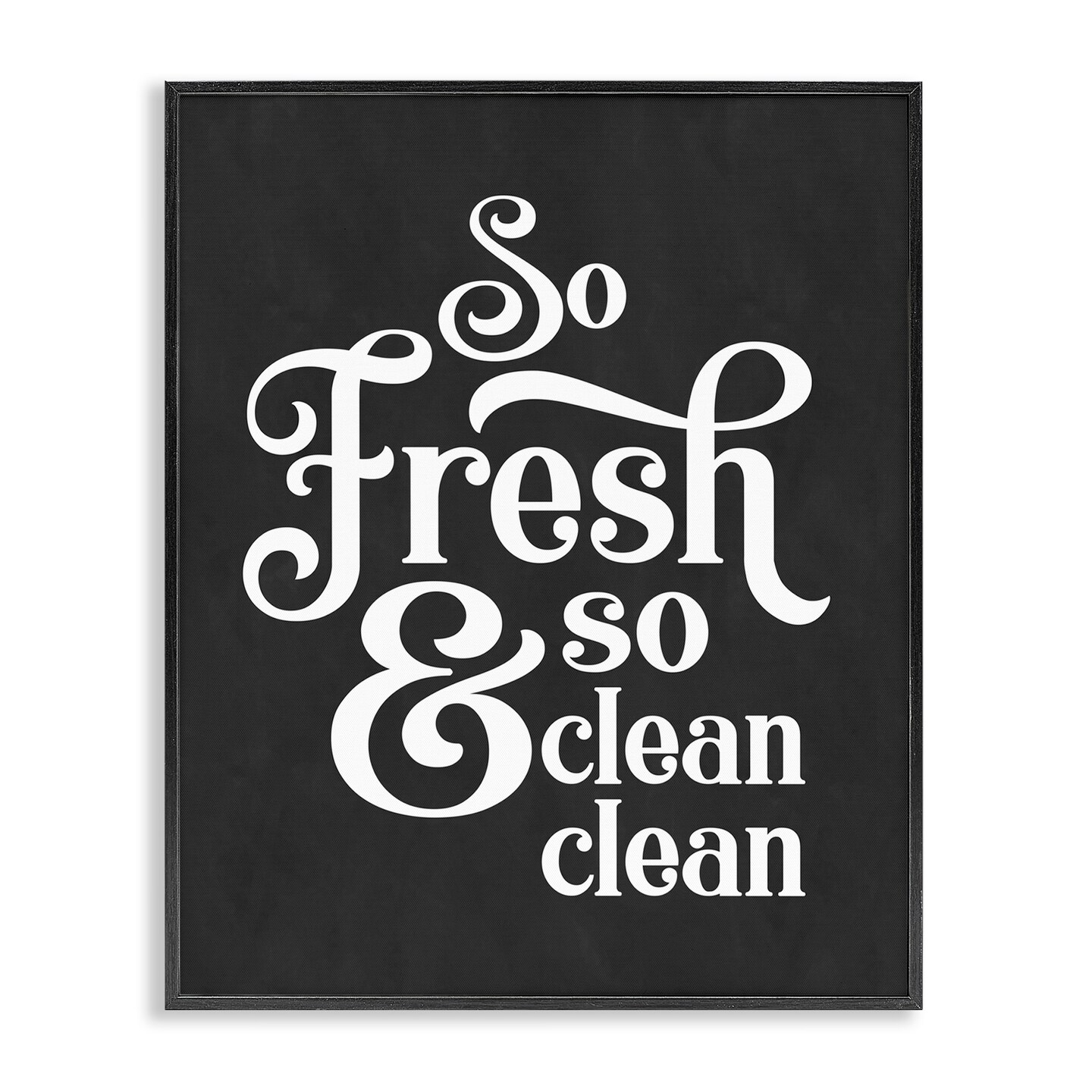 Stupell Industries So Fresh & Clean Laundry Phrase Framed Giclee Art