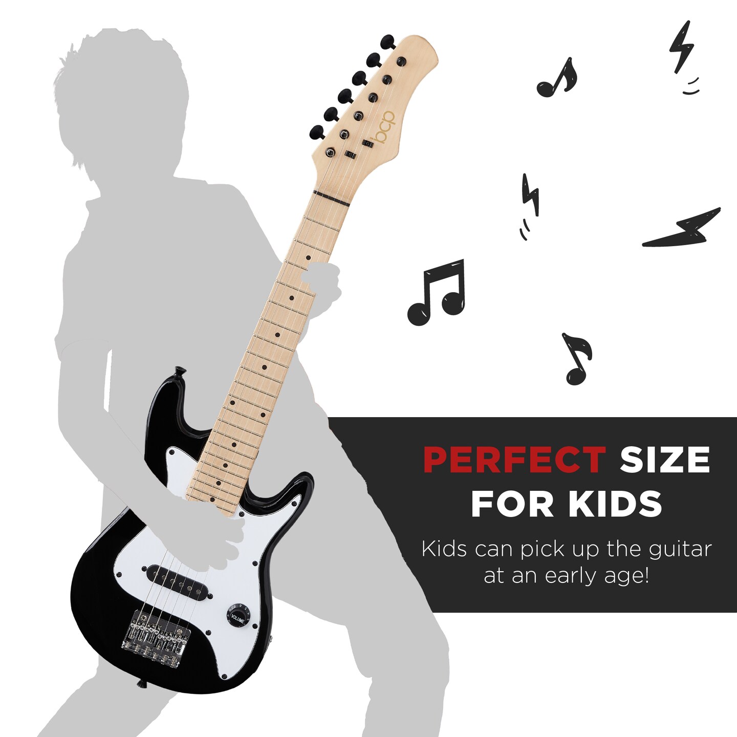 Best Choice Products 30in Kids Electric Guitar Beginner Starter Kit w/ 5W Amplifier, Strap, Case