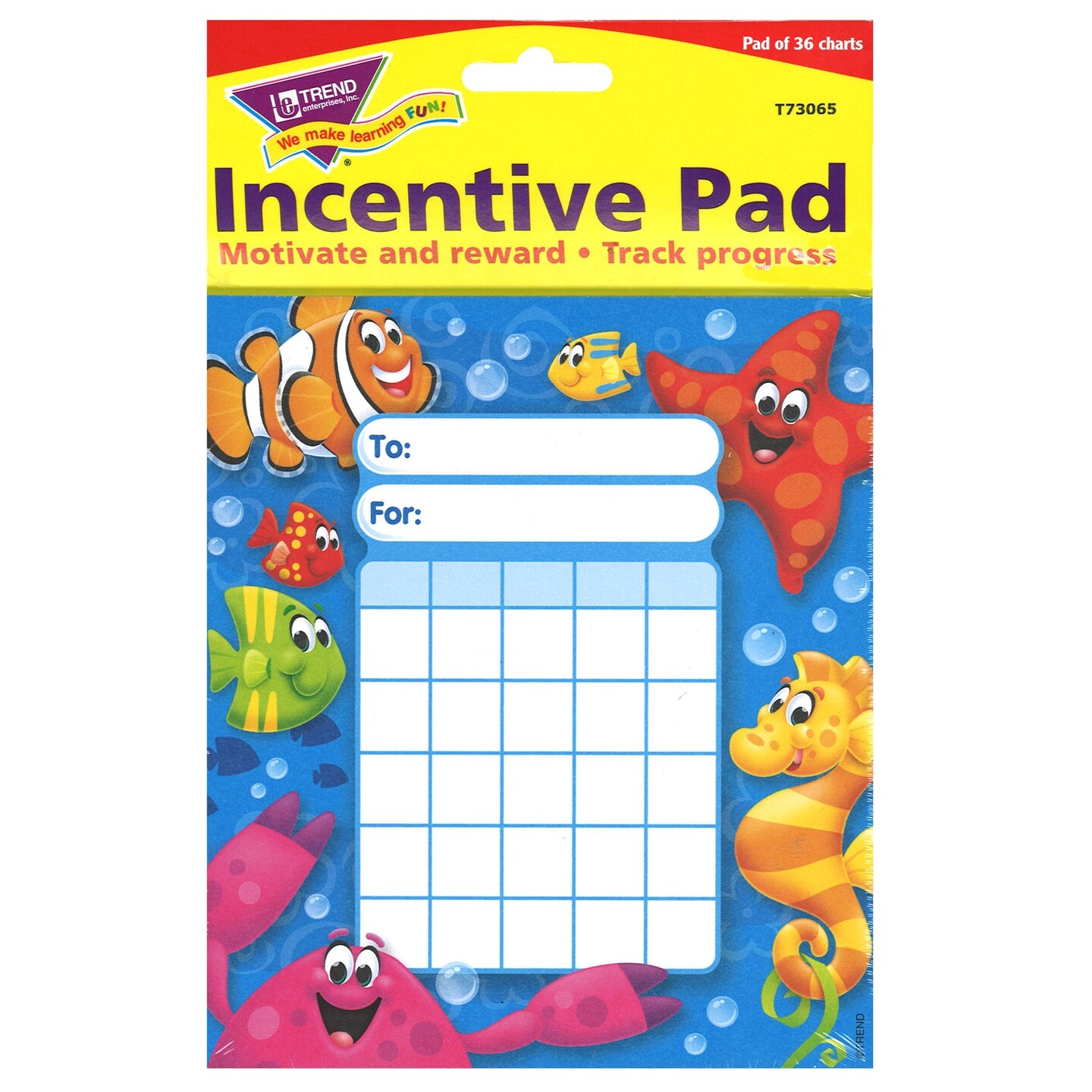 Sea Buddies&#x2122; Incentive Pad, 36 sheets