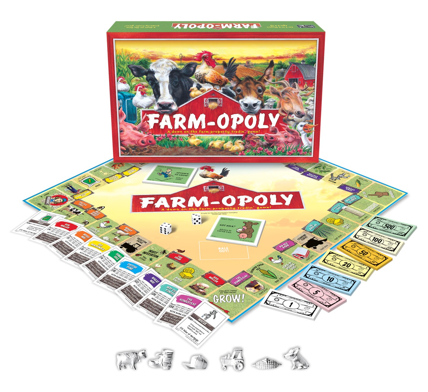 Late for the Sky: Farm-Opoly Monopoly Board Game