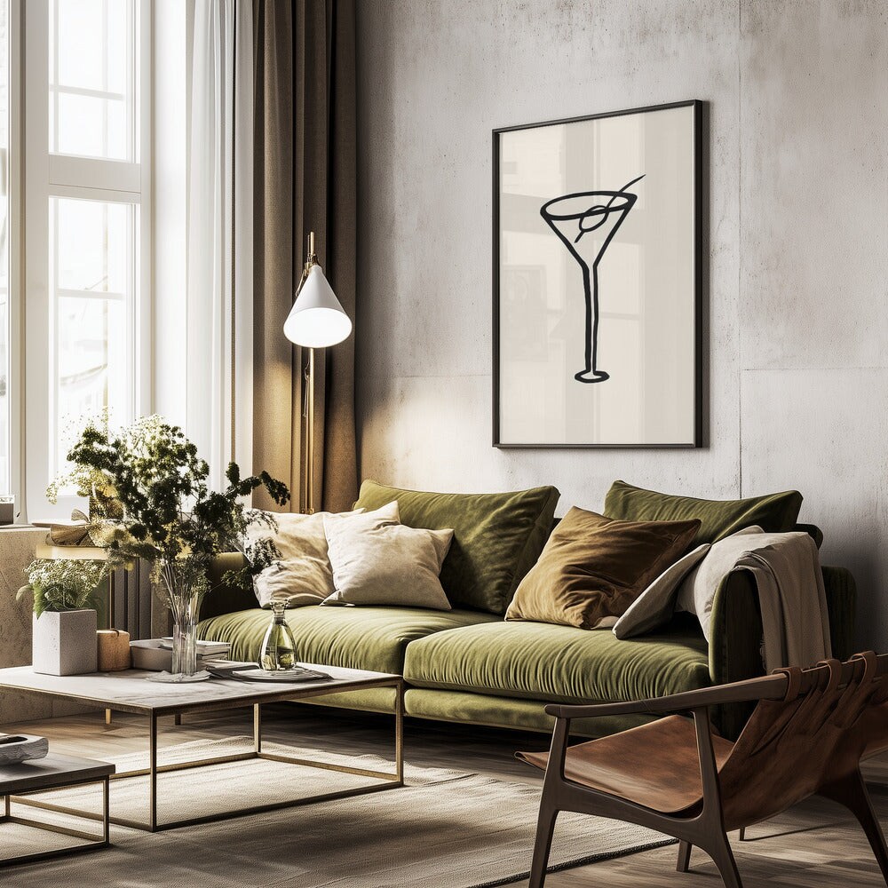 Shaken, Not Stirred - Pictufy Studio 24x36 Black Framed Art | Home or Office Art
