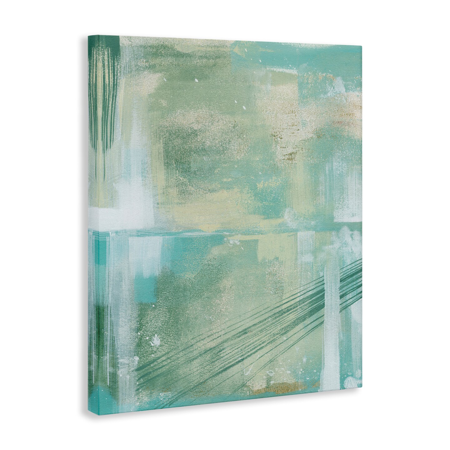 Stupell Industries Green Industrial Abstraction Canvas Wall Art Design by Grace Popp