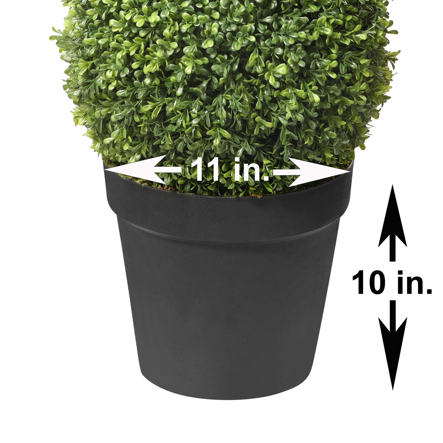 Haute Decor Adjustable Artificial Topiary - Includes 1 Artificial Boxwood Topiary for Front Porch - Adjust The Space Between Topiary Balls - Available in Triple or Double Styles