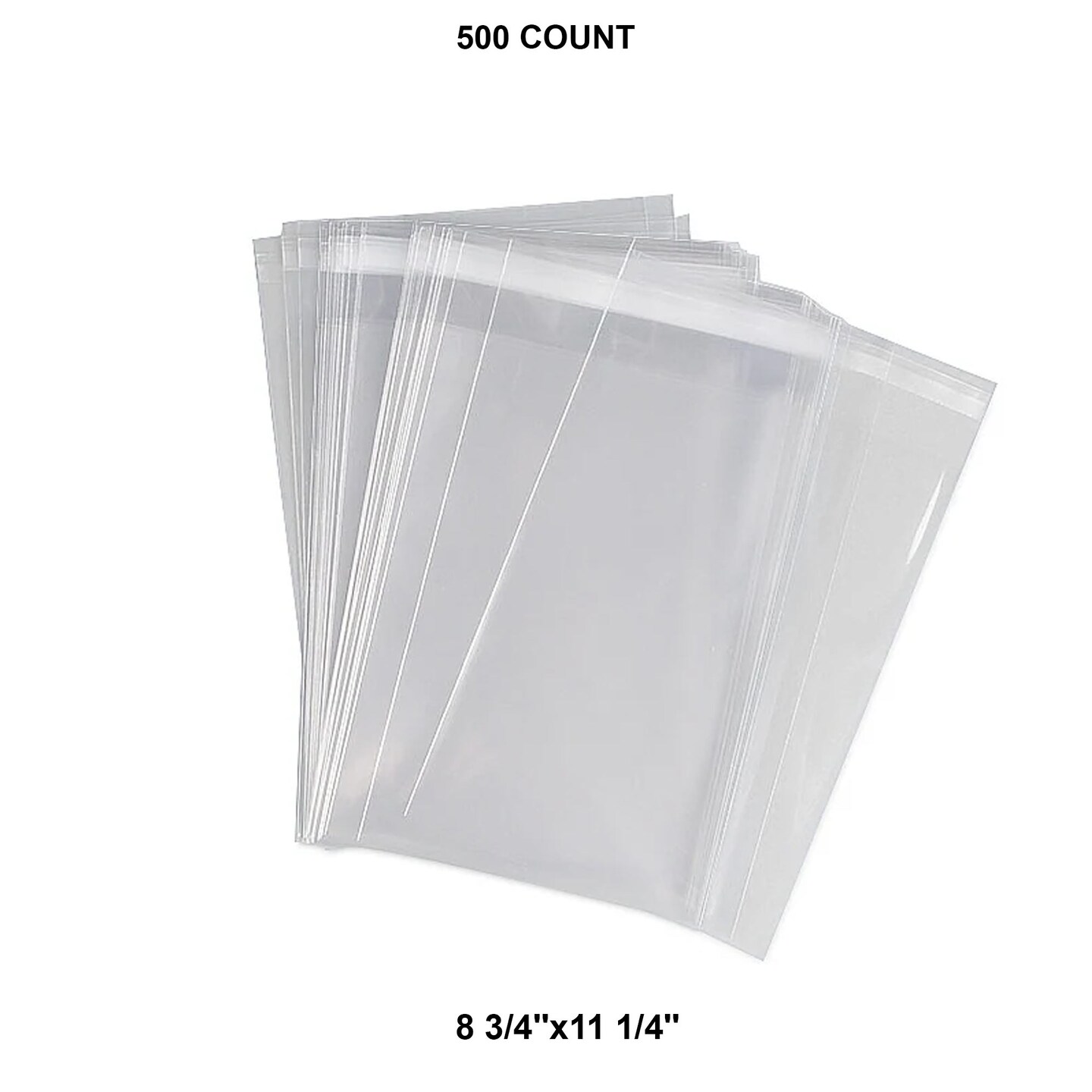 Strong Self-Sealing Bags with Lip 8 3/4&#x22; x 11 1/4&#x22; 1.6 mil