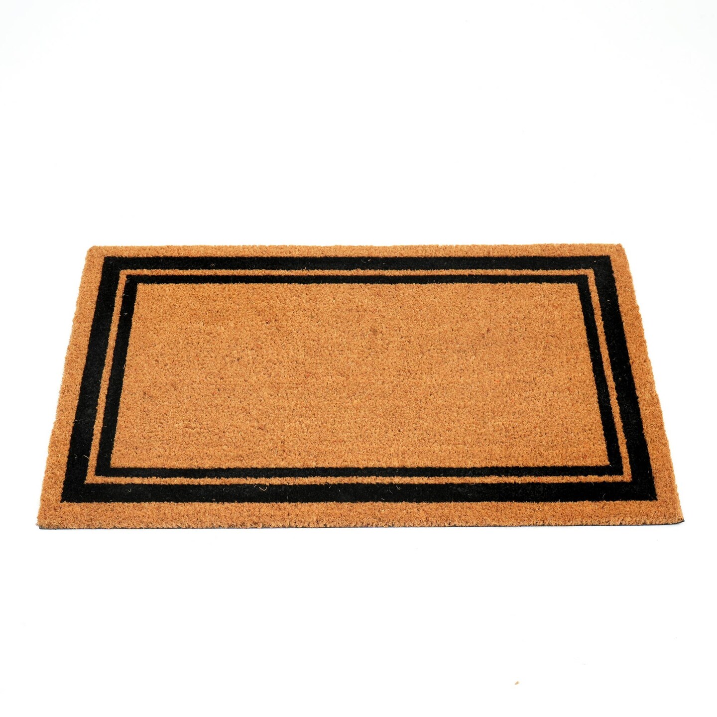 Natural Coir Door Mat with Non-Slip Backing, Indoor Outdoor Entry Doormat