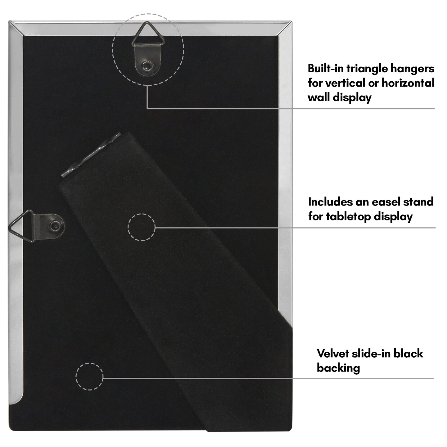 Americanflat Picture Frame with Rope-Style Textured Detailing - Modern Metal Picture Frames with Shatter-Resistant Glass - Elegant Gallery Style Frame for Tabletop or Wall Display