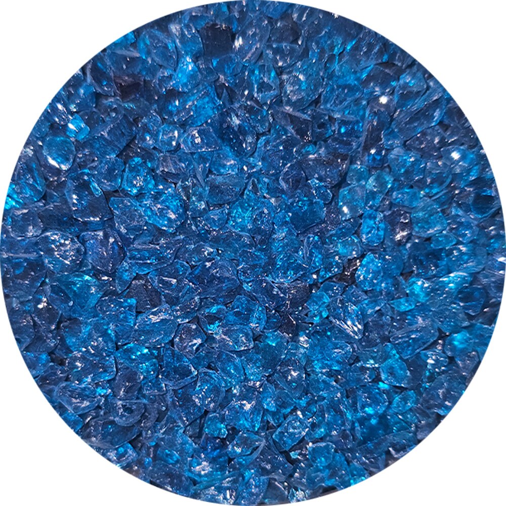 Wissmach Frit Coarse Peacock Blue 96-19 1Lb. Jar 96 COE