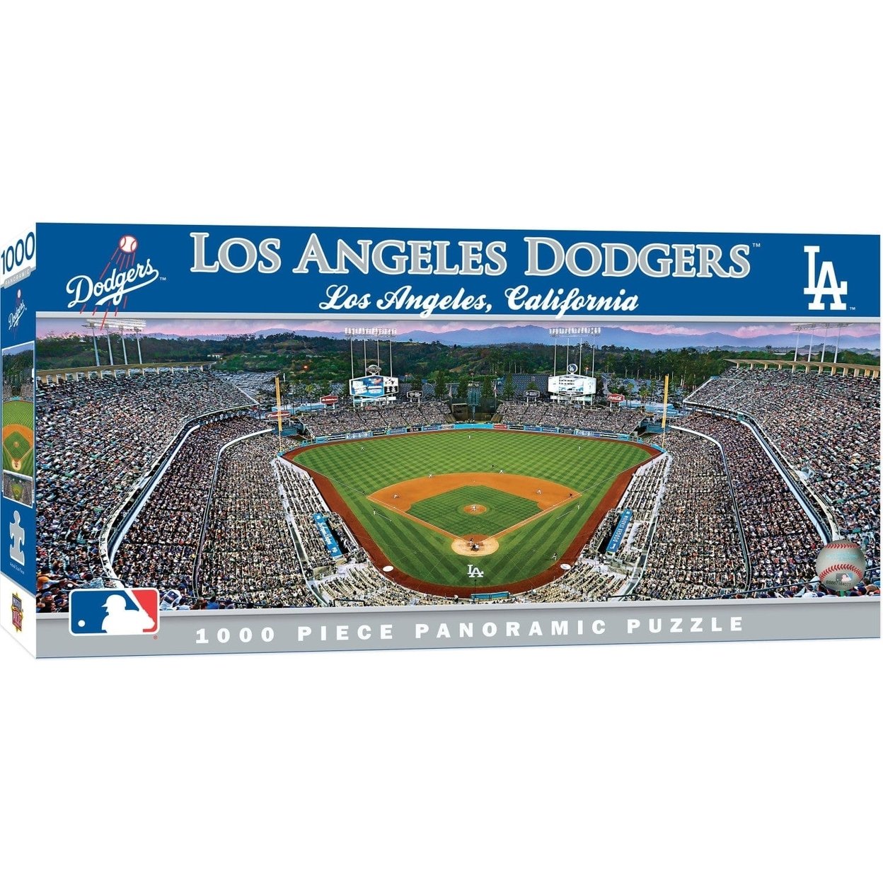 Los Angeles Dodgers 1000 Piece Panoramic Jigsaw Puzzle Recycled Material 13X39