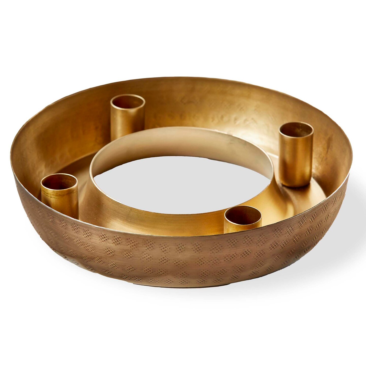 Ring Wreath Taper Candle Holder