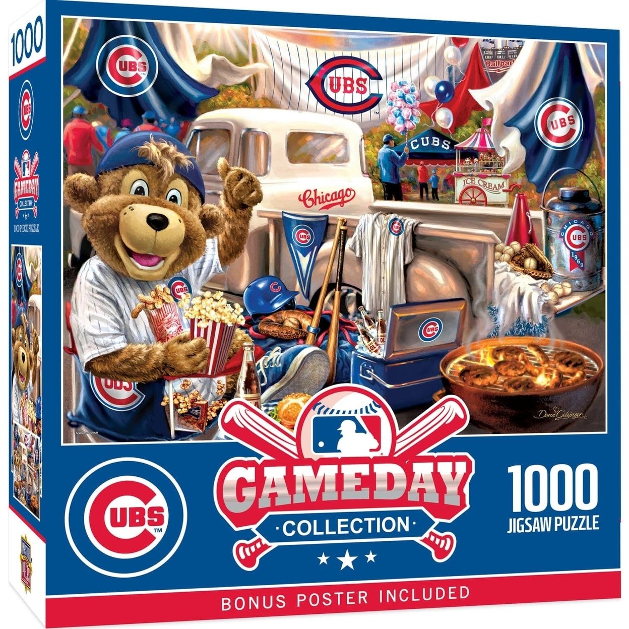 &#x22;Masterpieces Chicago Cubs Jigsaw Puzzle 1000 Pieces 19.25X26.75 Recycled Material&#x22;