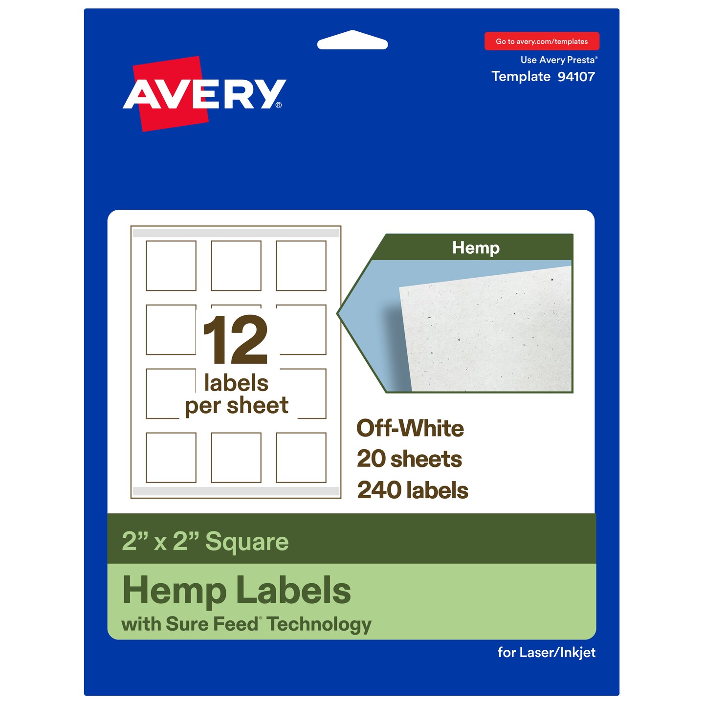 Avery Square Laser/Inkjet Multipurpose Labels