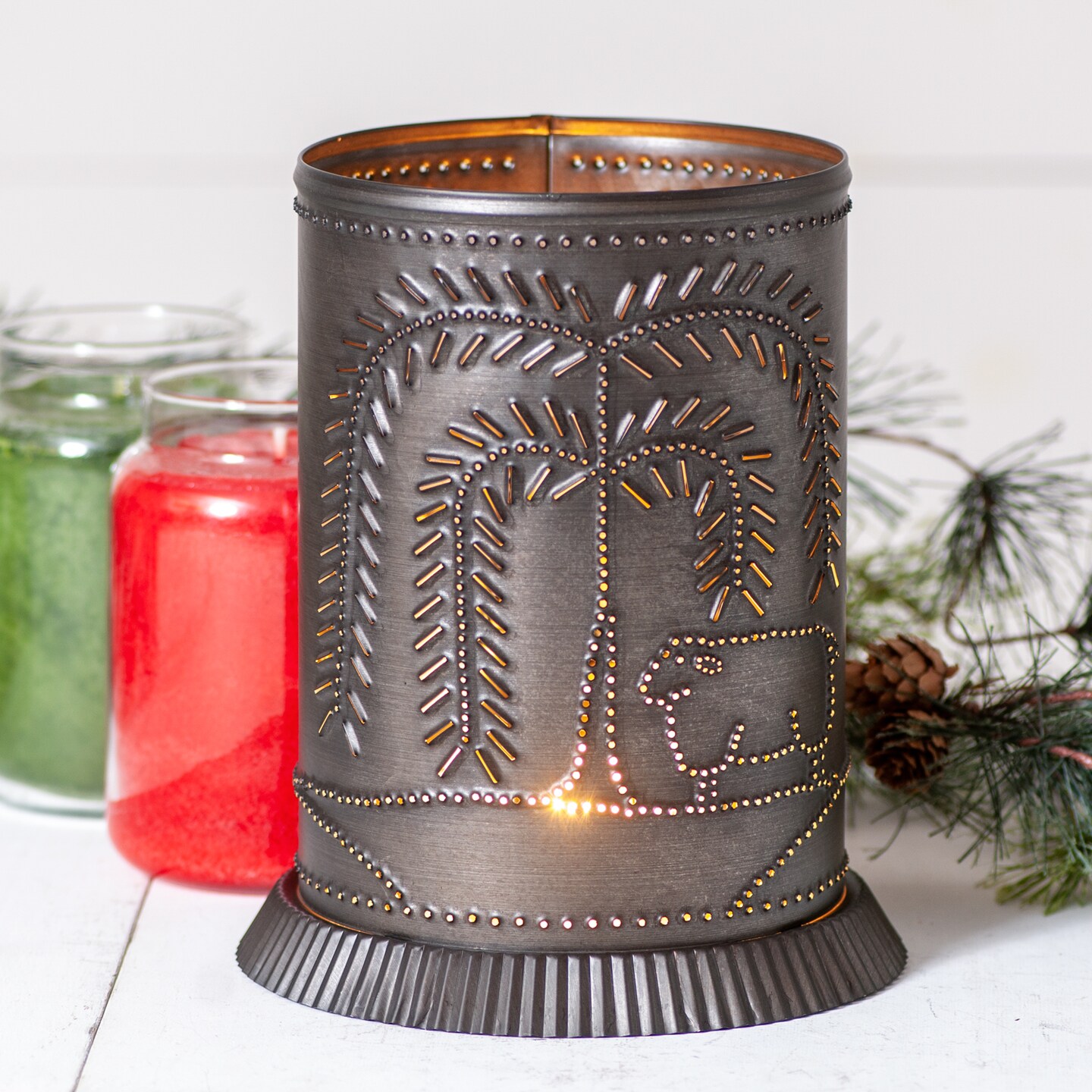 Zeckos Willow Sheep Candle Warmer Lamp - Thumbnail 2