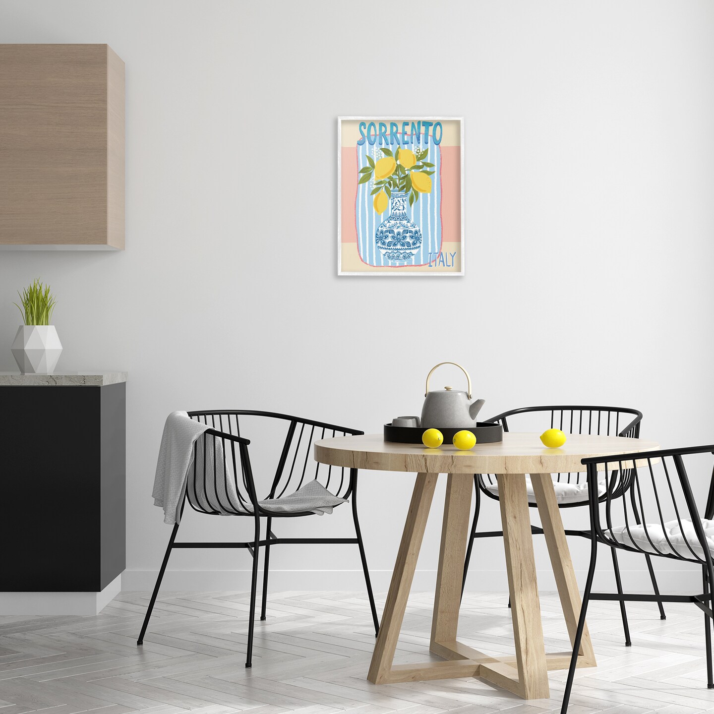 Stupell Industries Italian Summer Lemons Framed Giclee Wall Art Design by Jo Reid