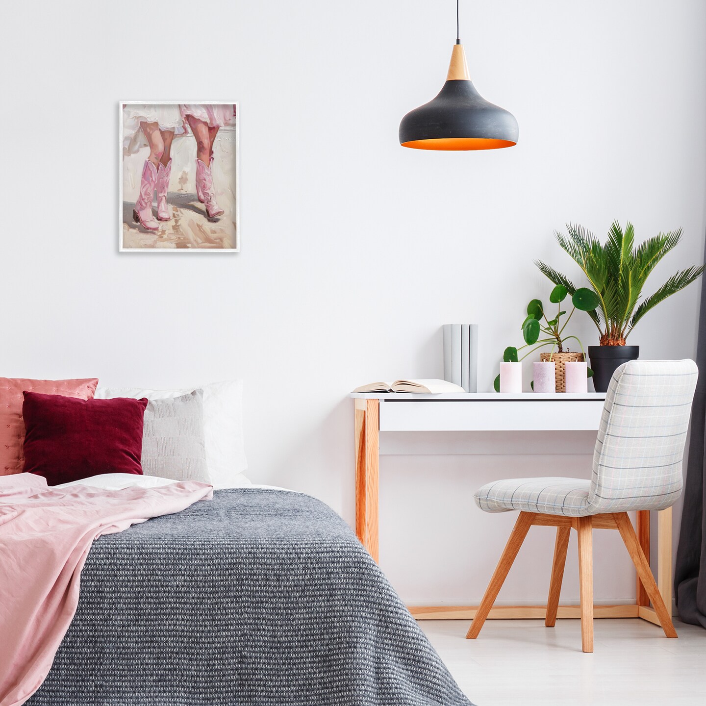 Stupell Industries Coastal Cowgirls Stepping Framed Giclee Wall Art Design by LSR Design Studio