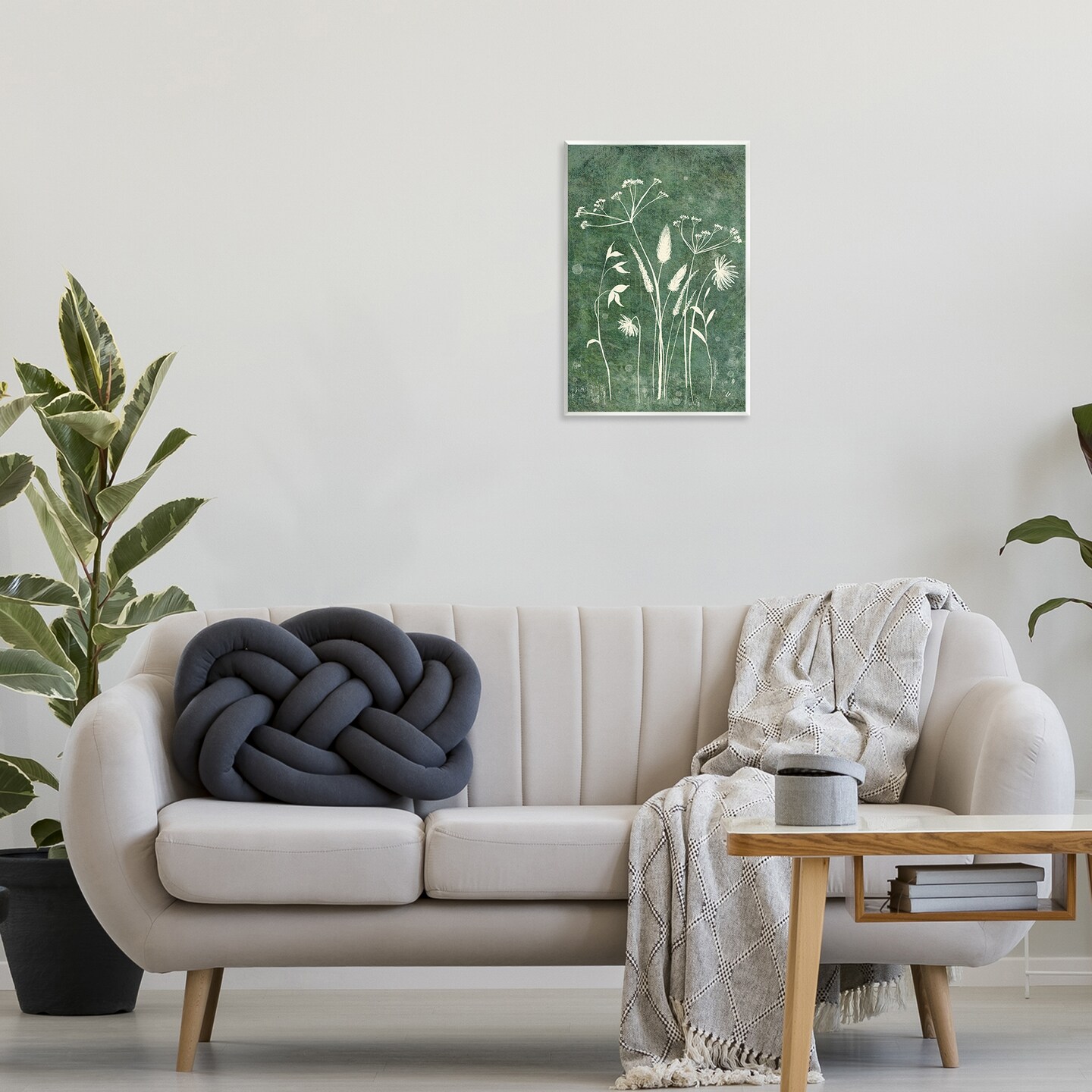 Stupell Industries Wildflowers on Rustic Green Wall Plaque Art Design by Lydia Orange