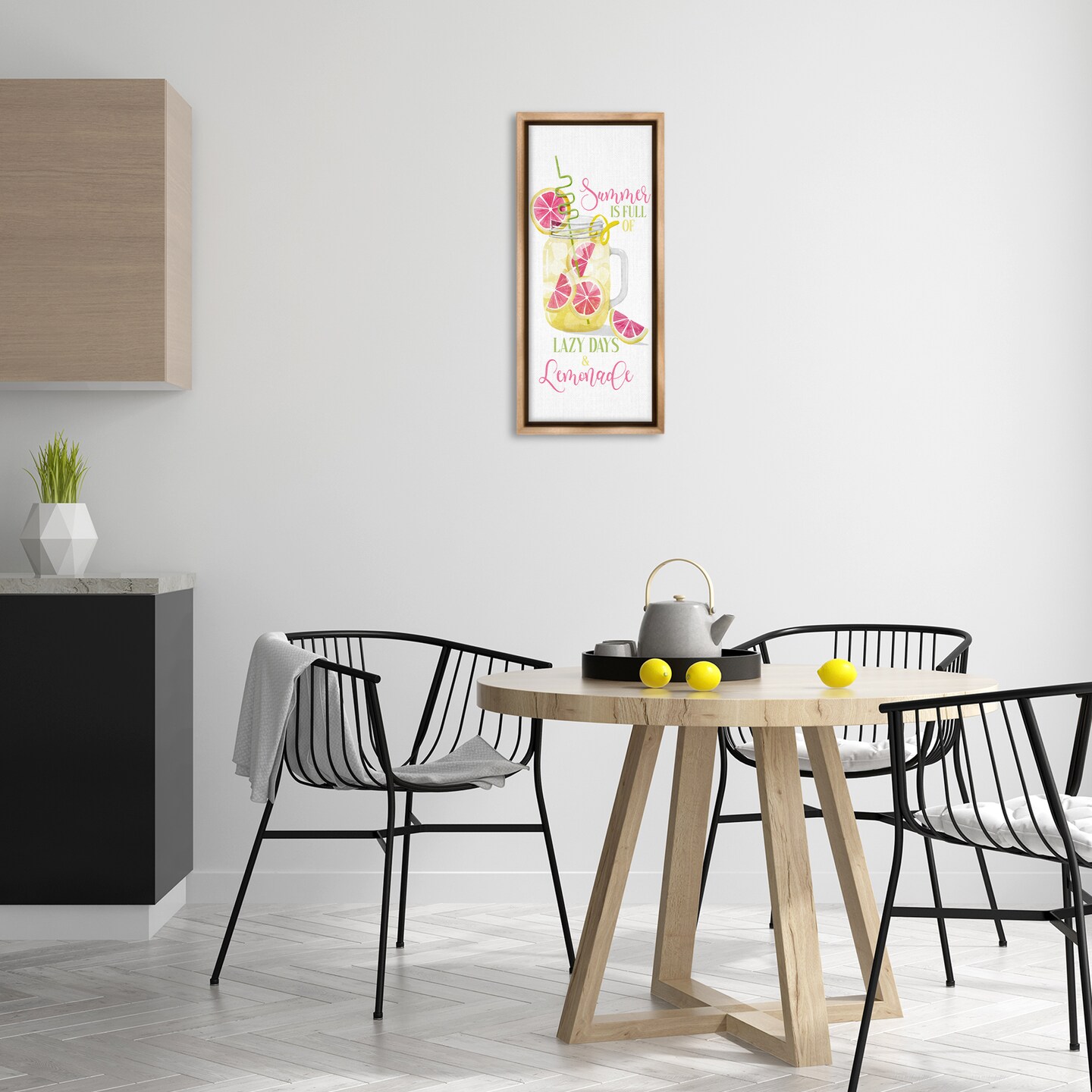 Stupell Industries Fun Summer Lemonade Floater Framed Canvas Wall Art Design by Deane Beesley
