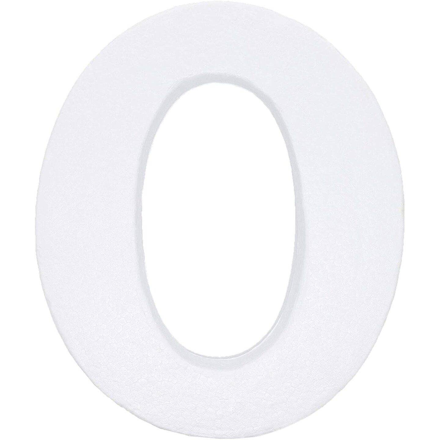Foam Letters for Crafts, Letter O (White, 12 in)
