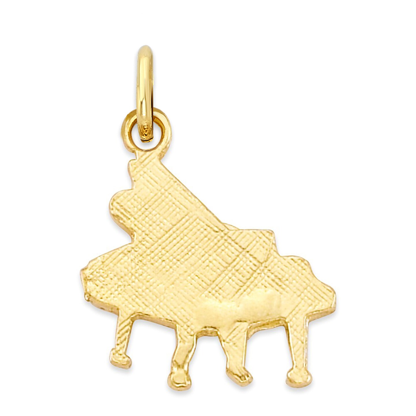 Piano Charm for Bracelet - Solid 10k or 14k Gold Music Jewelry