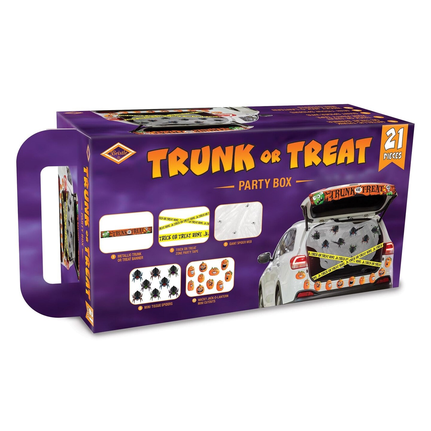 8 Pack Beistle Trunk Or Treat 21 Piece Party Box