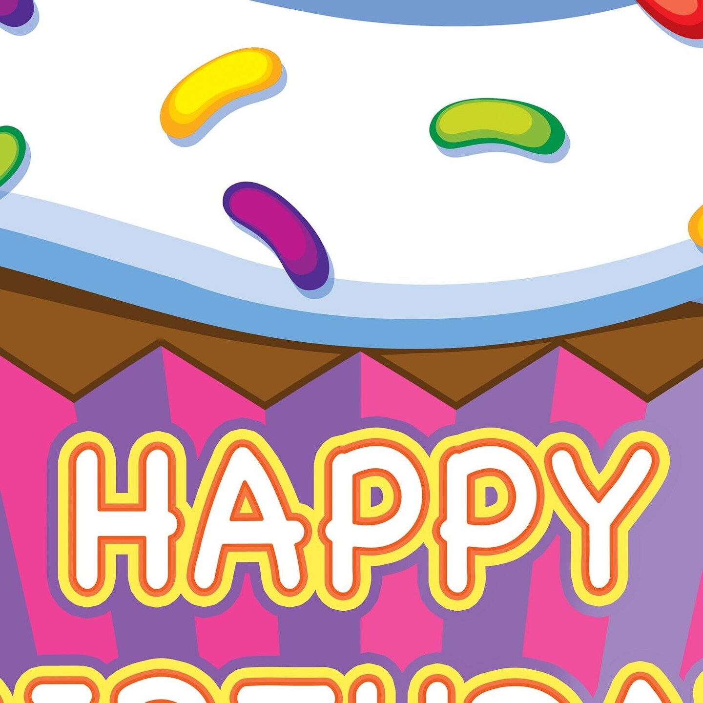 2 Pack Beistle Plastic Jumbo Cupcake Yard Sign