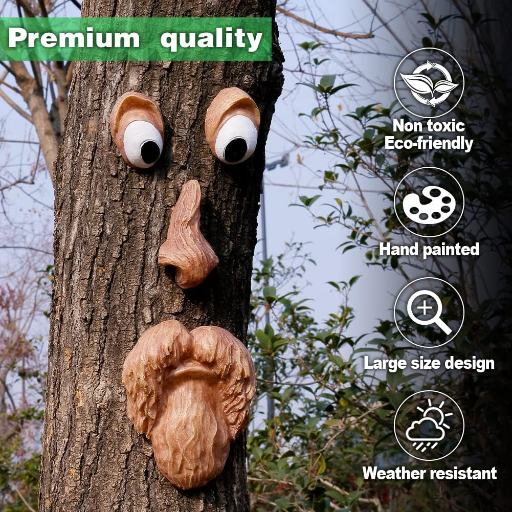 Tree Faces Decor Outdoor Large