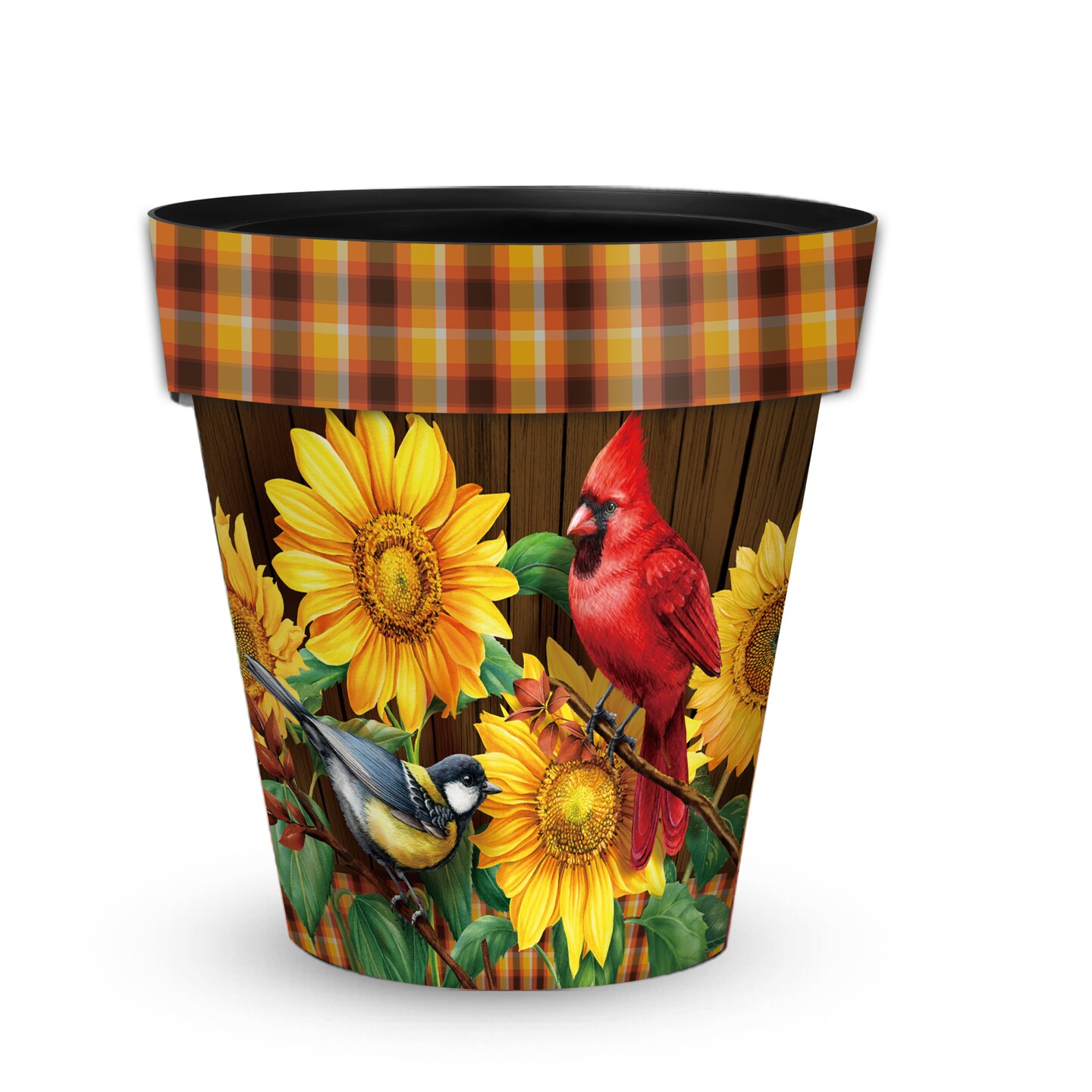 Fall Birds and Sunflowers Medium Planter, Model: DEBL-FM02078 | Michaels