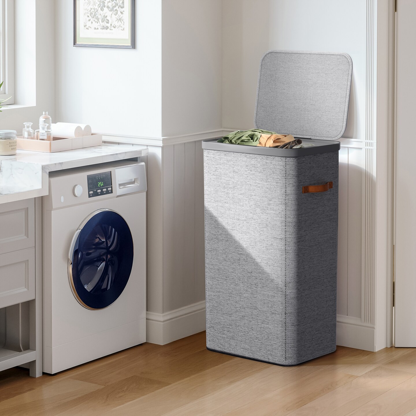 Sorbus Fabric Laundry Hamper - Collapsible Laundry Basket with Removable Laundry Bag