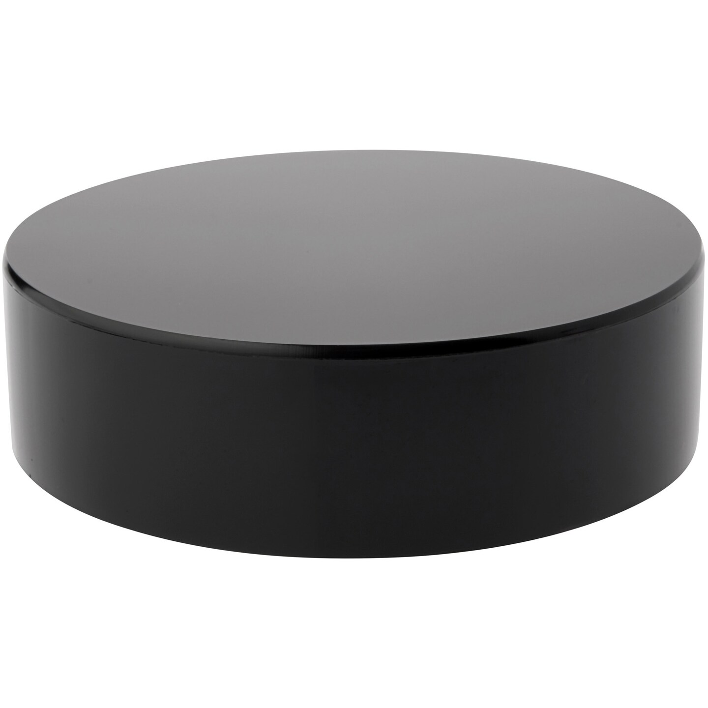 Plymor Black Acrylic Round Cylinder Display Riser, 2" H x 7" D