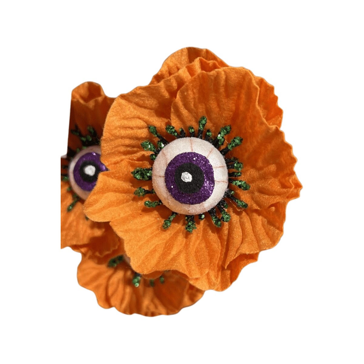 24&#x22; Eyeball Flower Spray: Orange