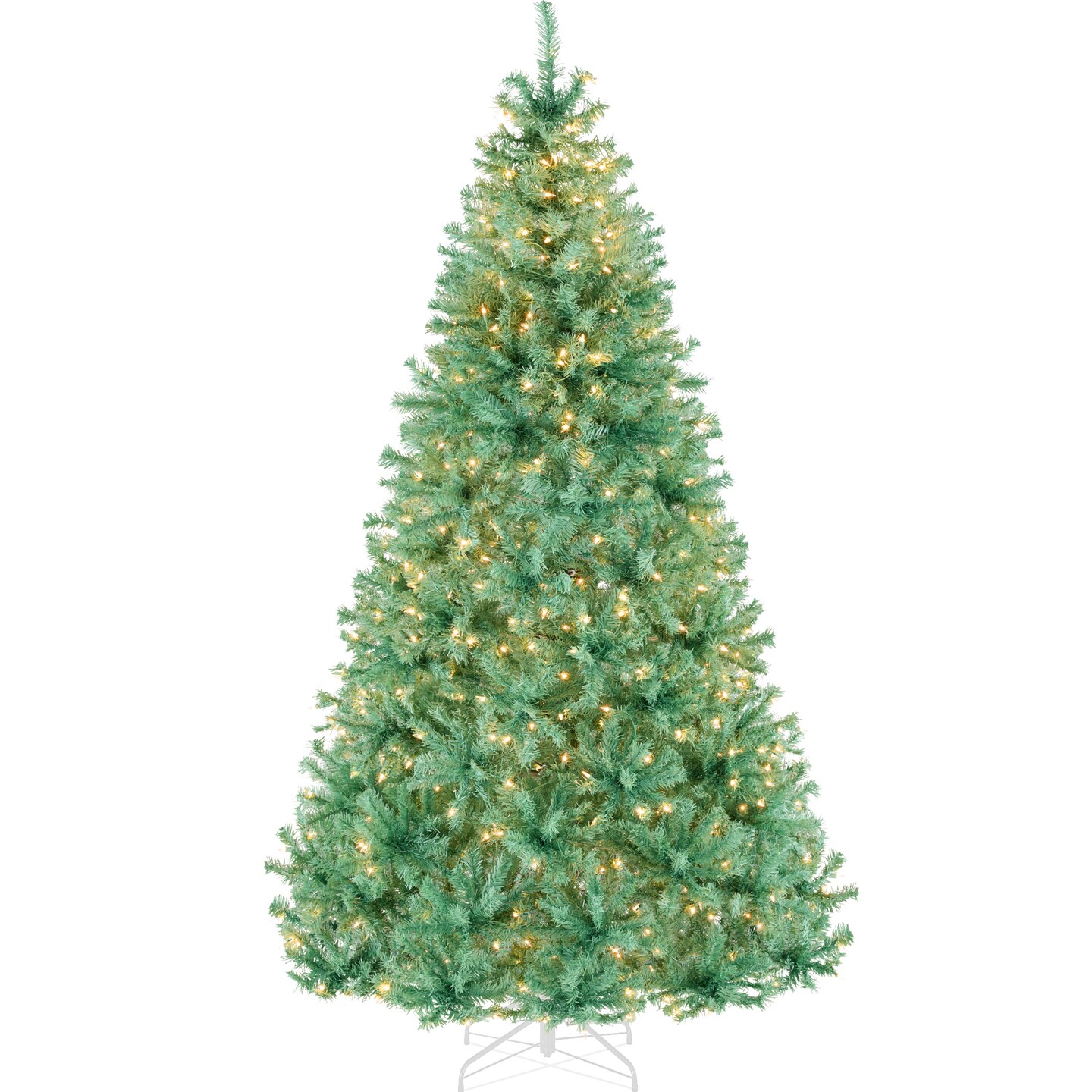 Best Choice Products Pre-Lit Sage Green Christmas Tree, Artificial Full Holiday Decoration w/ Incandescent Lights