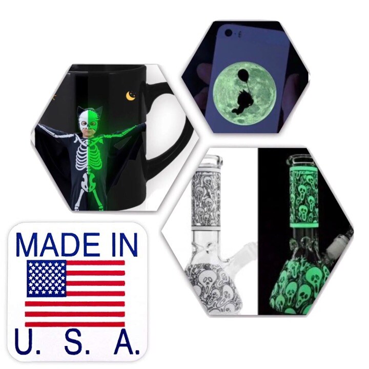 Glow In Dark Inkjet Waterslide Decal Paper (Green Light) Sheets 8.5"x11"