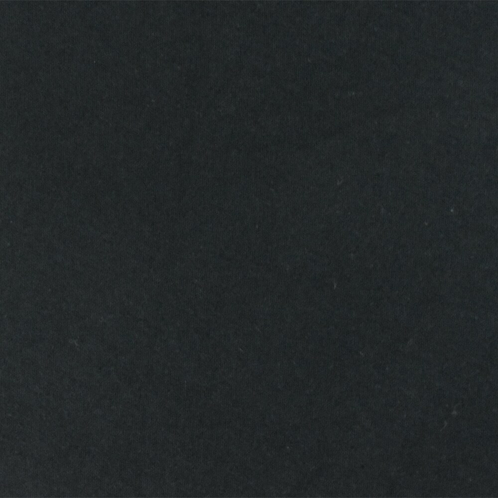 Black Famous Designer Combed Cotton Baby Jersey Knit Fabric By the Yard