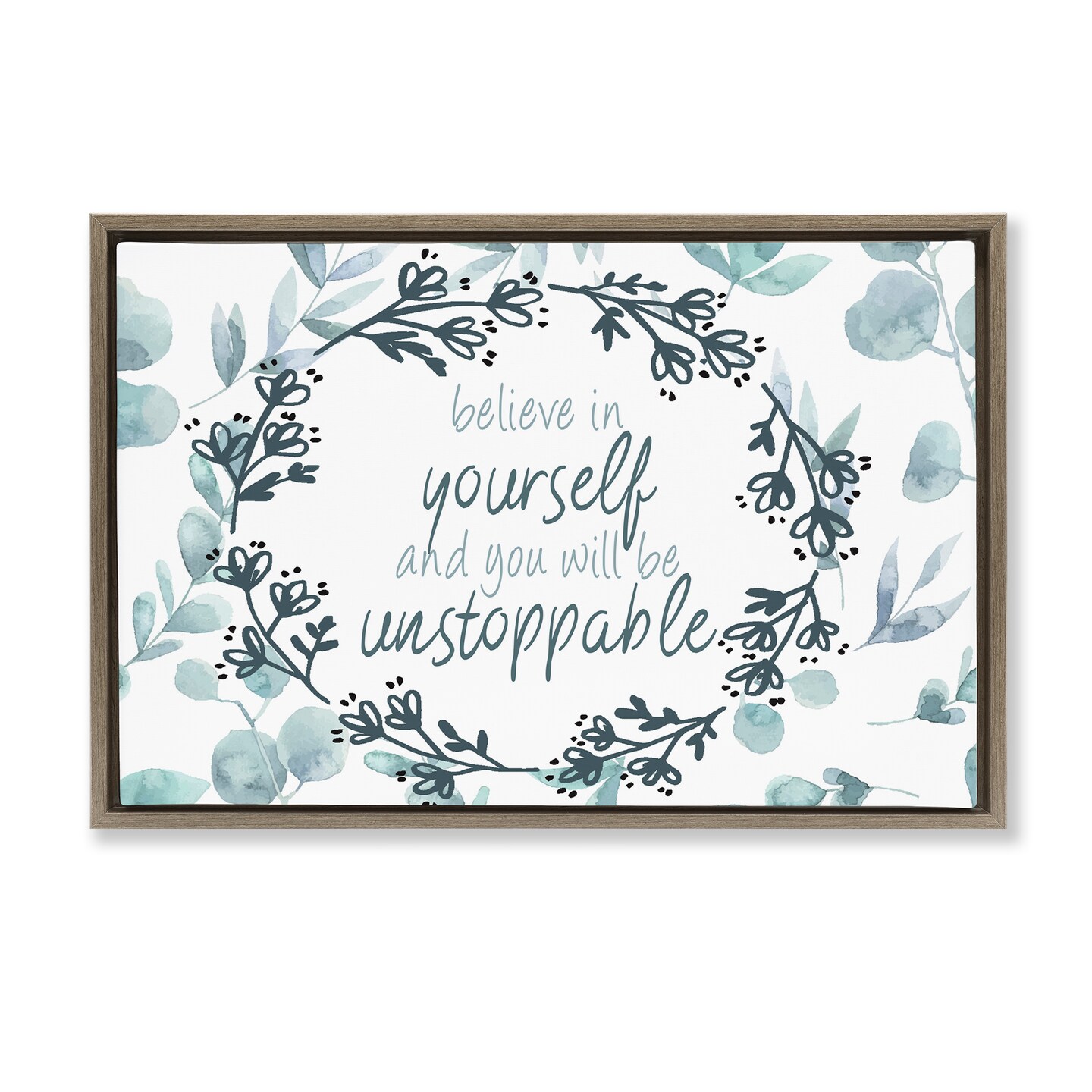 Stupell Industries You Will Be Unstoppable Floating Frame, design by ...