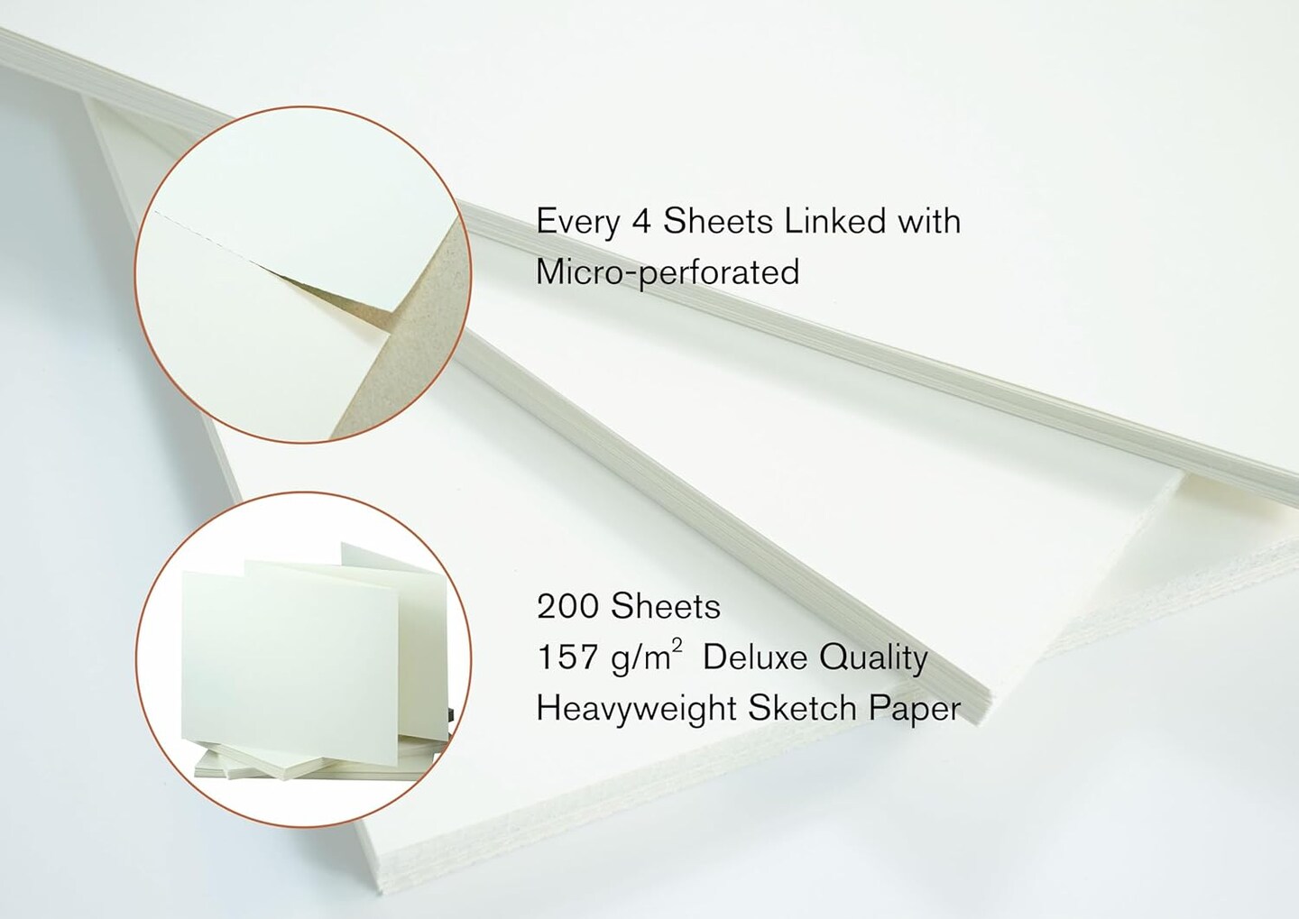 Sketchbook 200 Sheets 157gsm/108lb 8.5&#x22;x11.5&#x22;