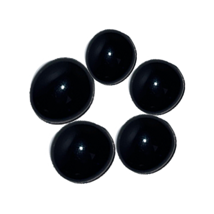 Black Glass Nuggets - 12oz Bag - Flat Glass Gems/Beads - Decorative Glass Stones - Great for Mosaics and Other Glass Projects