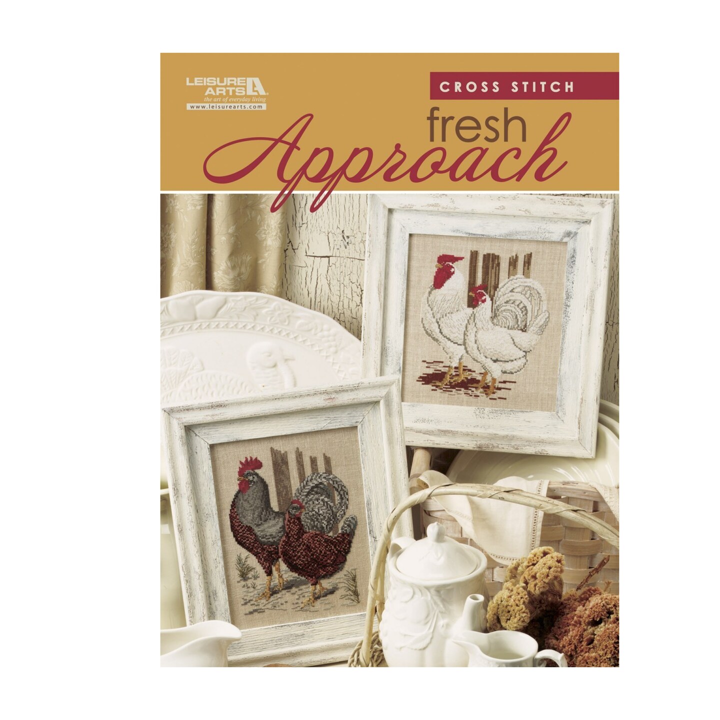 Leisure Arts Cross Stitch Fresh Approach Cross Stitch Book