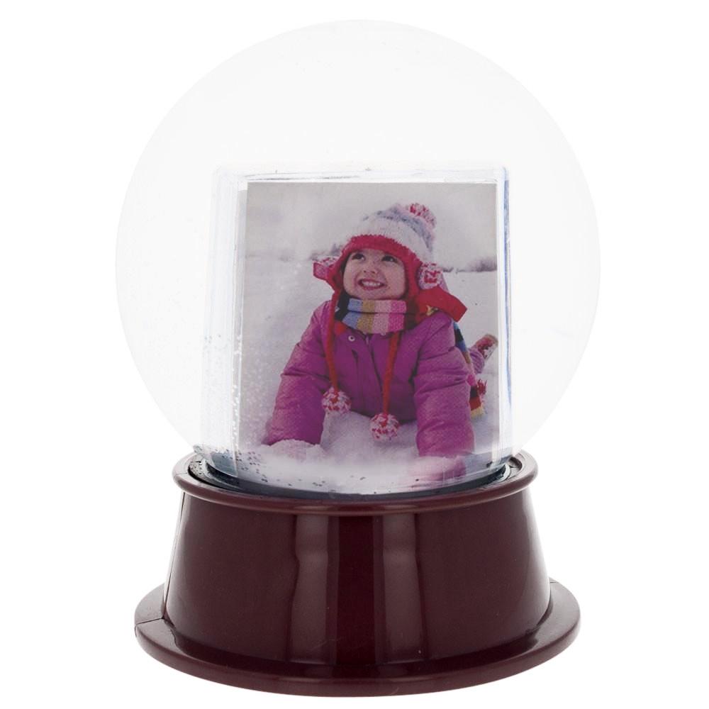 Los Angeles Clear Plastic Snow Water Globe Picture Frame