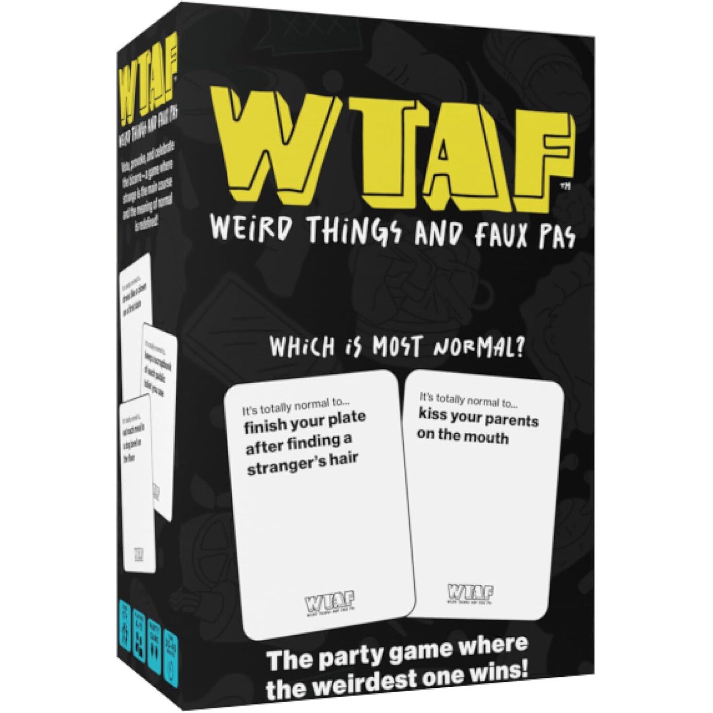 CratedWithLove: New Game! WTAF - Adult Party Game, Funny &#x26; Weird Card Game, Voting Play to Judge Your Weirdest Friends, 200 Absurd Scenarios, Age 17+