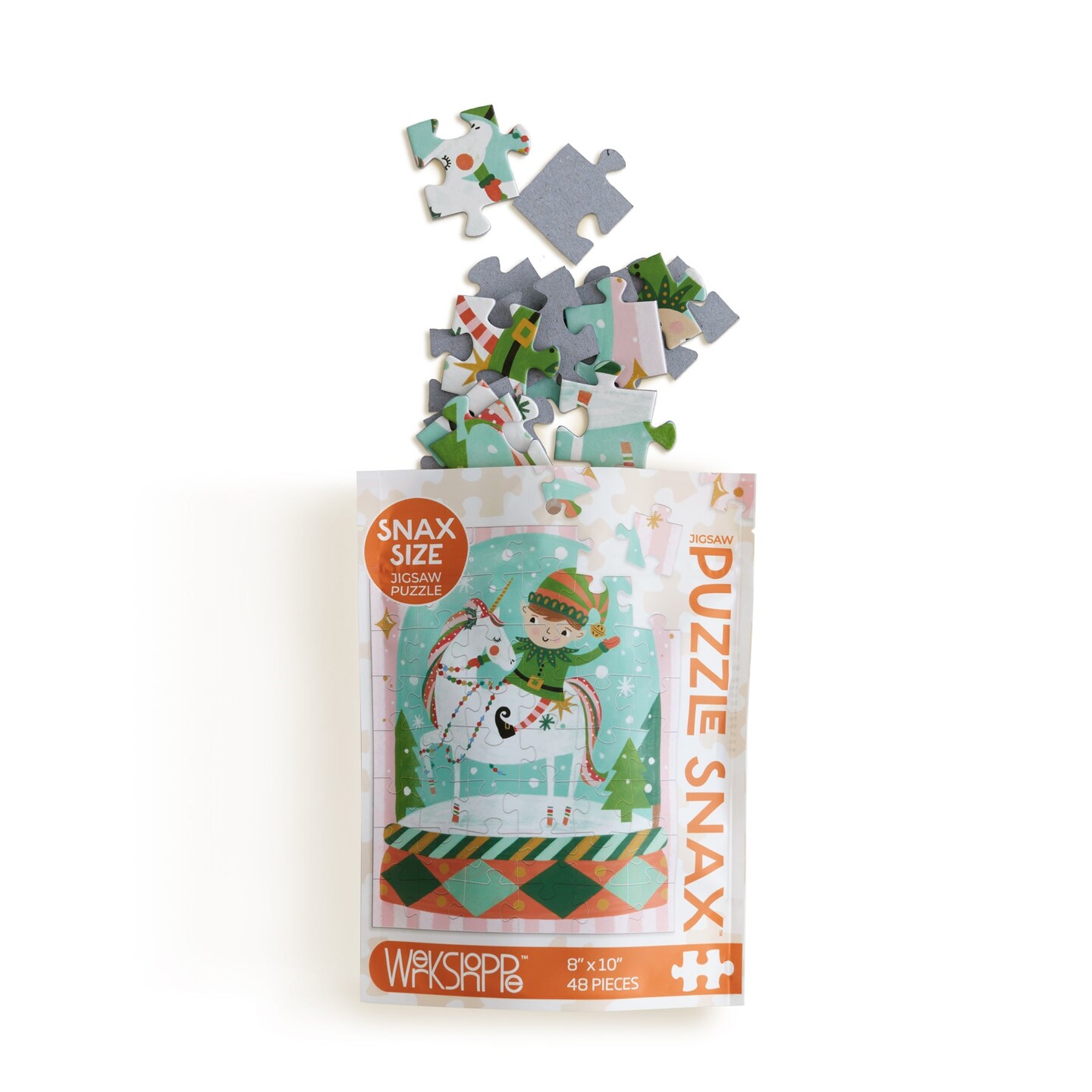 Magic Snow Globe 48 Piece Holiday Puzzle Snax