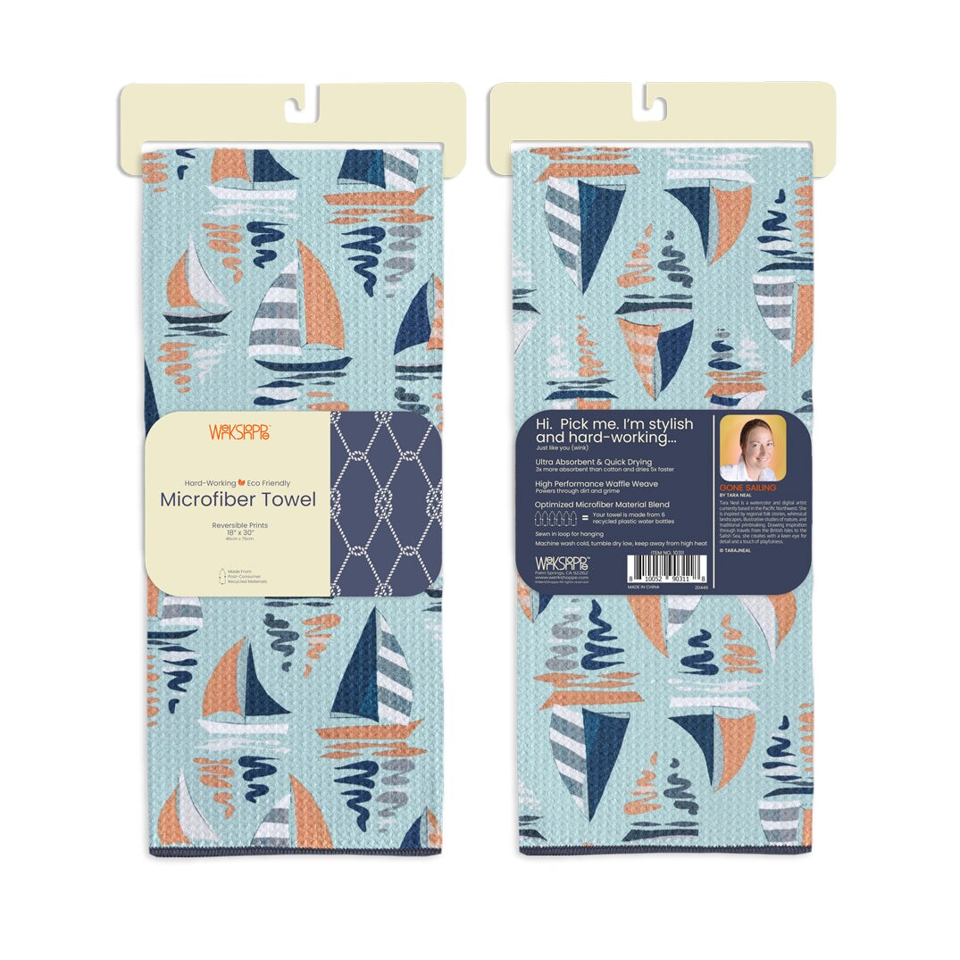 Gone Sailing Microfiber Dish Towel