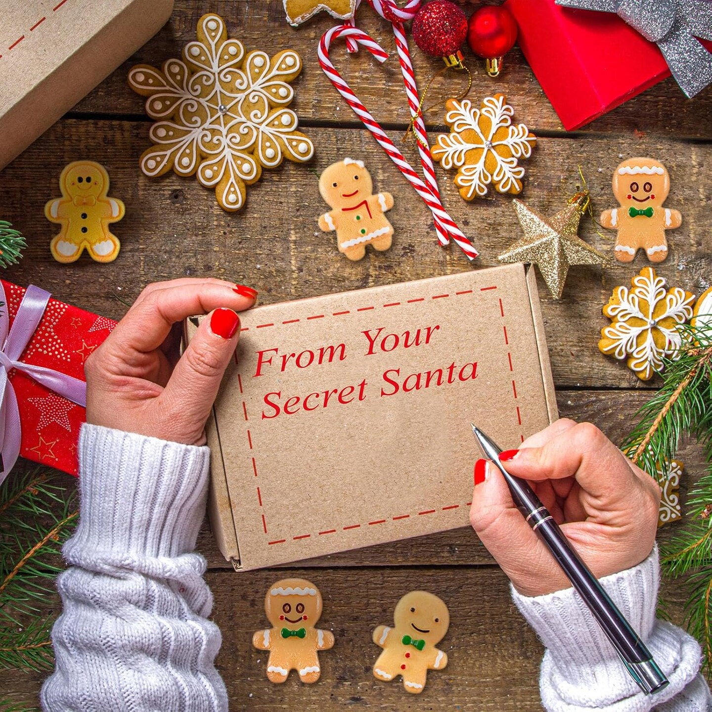 60 Pcs Christmas Miniatures for Crafts Gingerbread Man Christmas Decorations Miniature Christmas Figurines Mini Resin Gingerbread for DIY Crafts Flatback Embellishment(Cute)