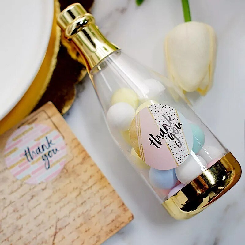 500 Assorted 1.5" Round Self Adhesive Thank You STICKERS DIY Labels Crafts