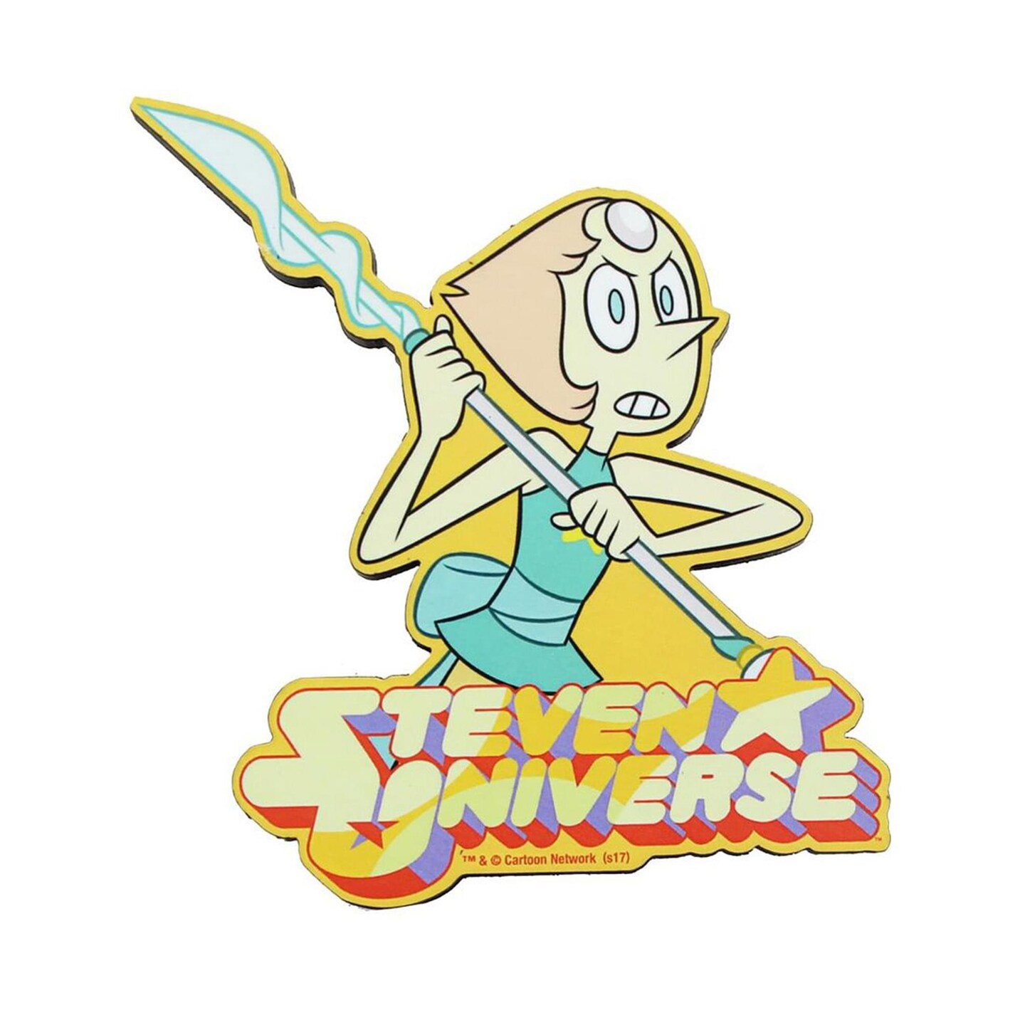 Steven Universe Crystal Gem Pearl 3" Funky Chunky Wood Magnet
