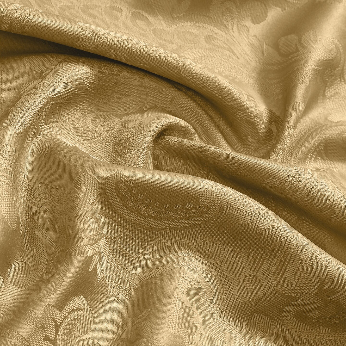Threadmade Home Caiden Elegance Damask Napkin, set of 4, Gold - 17"W x 17"L