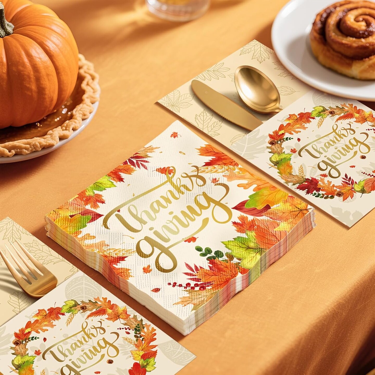 Thanksgiving Plates and Napkins Dinnerware(1 x 1 x 1 inches)
