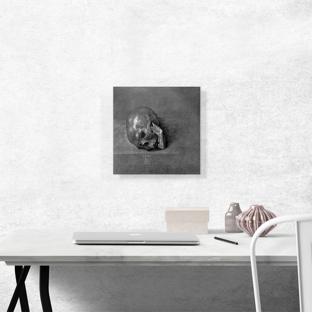 12&#x22; x 12&#x22; - Grey - Skull Wall Art!