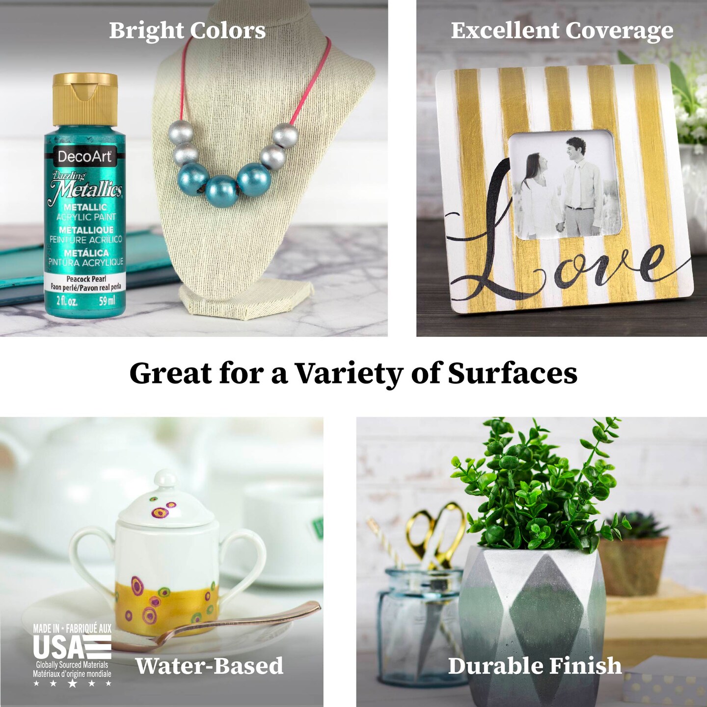 Dazzling Metallics Bold Metallic Paint Set